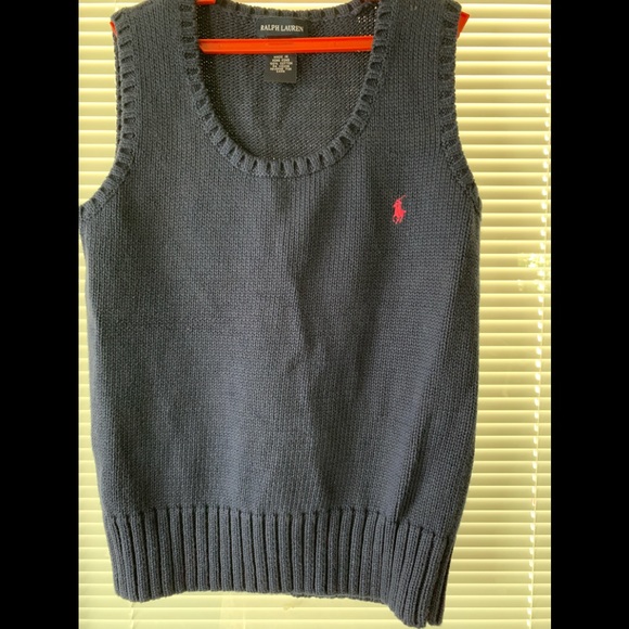 Classic Cable Knit Vest for Girls by RL - Picture 1 of 3